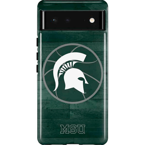 Michigan State University Basketball Courtside Pixel Cases